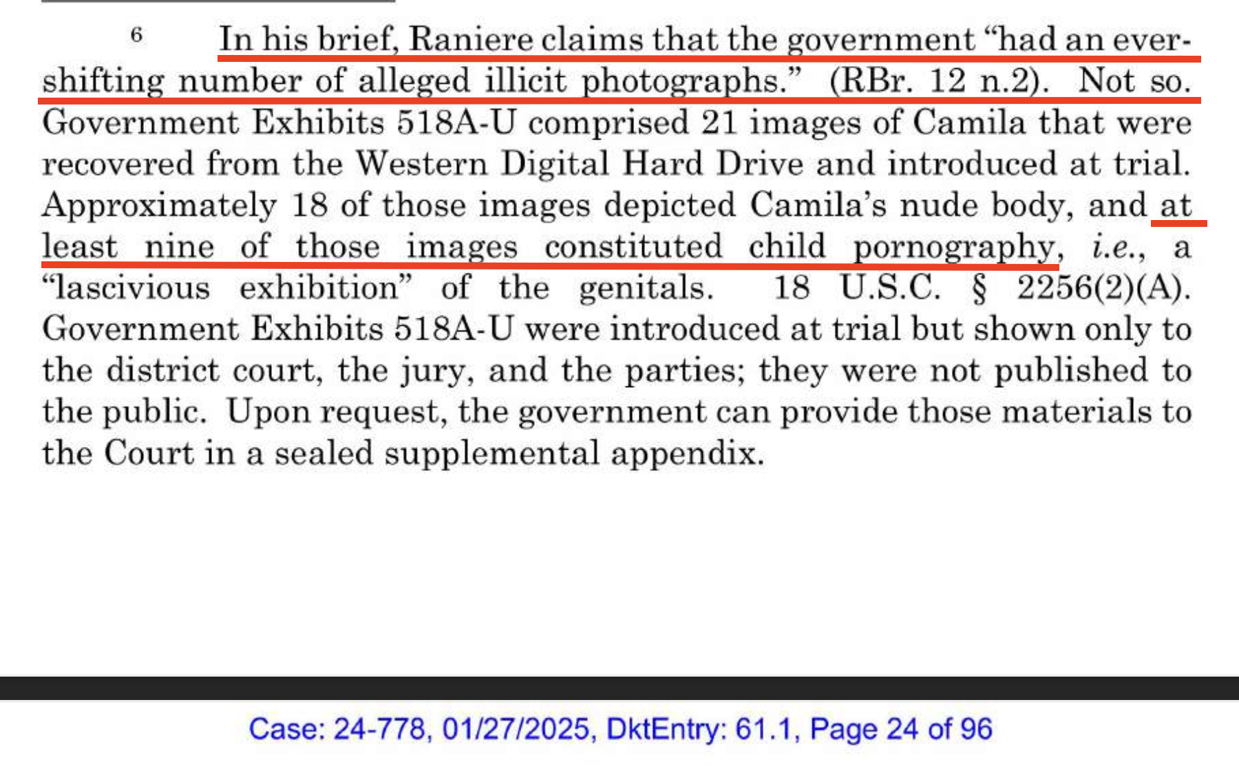 Appellate brief footnote 6